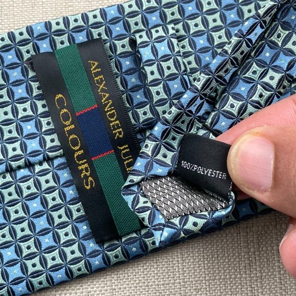 Alexander Julian Colours Men Tie 100% Polyester Necktie - Picture 8 of 8